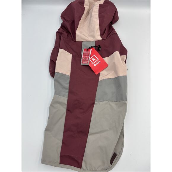 Reddy Dog Jacket Large 17-19” Reflective Pink Gray Wind Breaker NWT Weather Shel - Picture 1 of 6